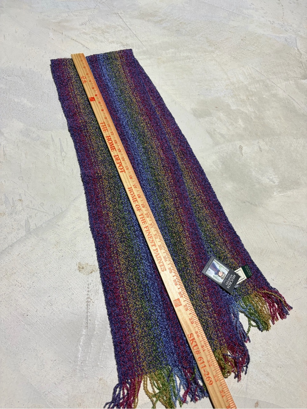 Mucros weavers skellig scarf NWT Ireland merino wool multicolor - Picture 7 of 8